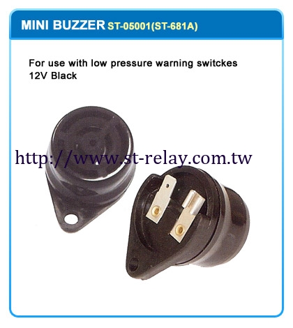 FOR USE WITH LOW PRESSURE WARNING SWITCHES 12V BLACK