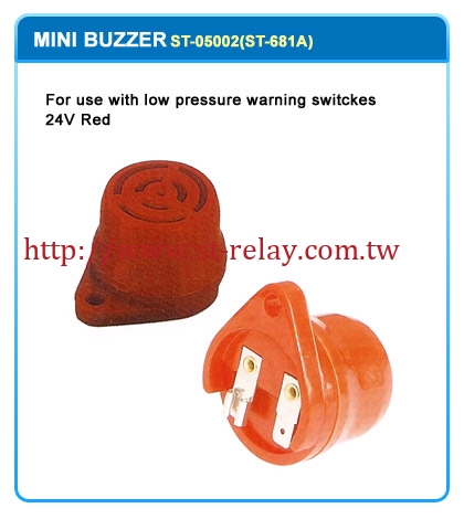 FOR USE WITH LOW PRESSURE WARNING SWITCHES 24V RED