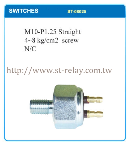 M10-P1.25 STRAIGHT 4-8KG/CM2 SCREW N/C